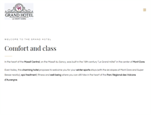 Tablet Screenshot of hotel-mont-dore.com